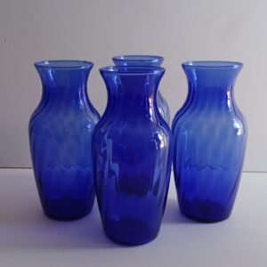 Floreros de Vidrio Azul