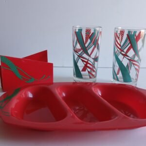 Set de Servicio Plástico Rojo